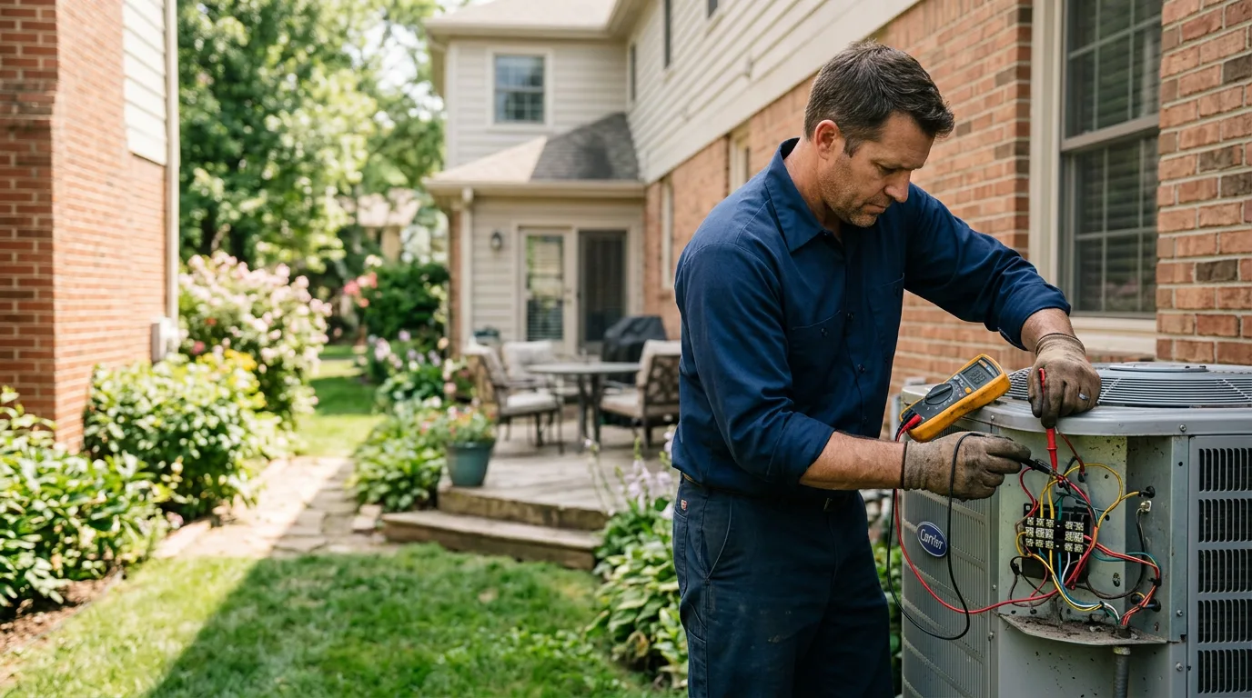 HVAC technician working near Yukon, PA